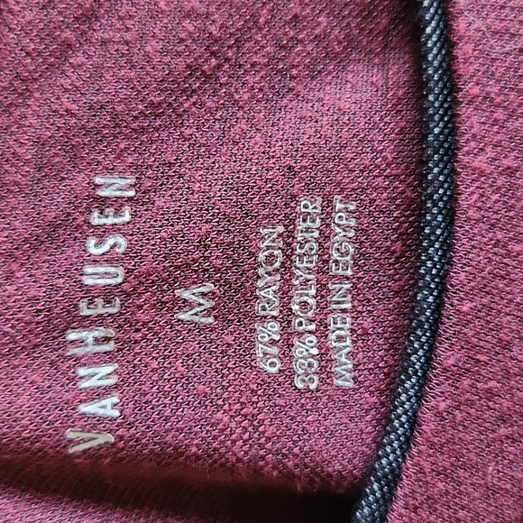 Van Heusen Burgundy Tee Shirt - Picture 10 of 10